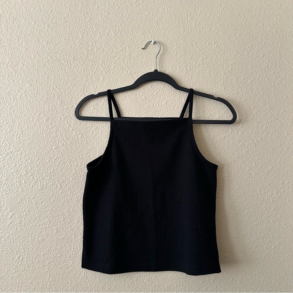 NWT Madewell Black Apron Top - Picture 5 of 5
